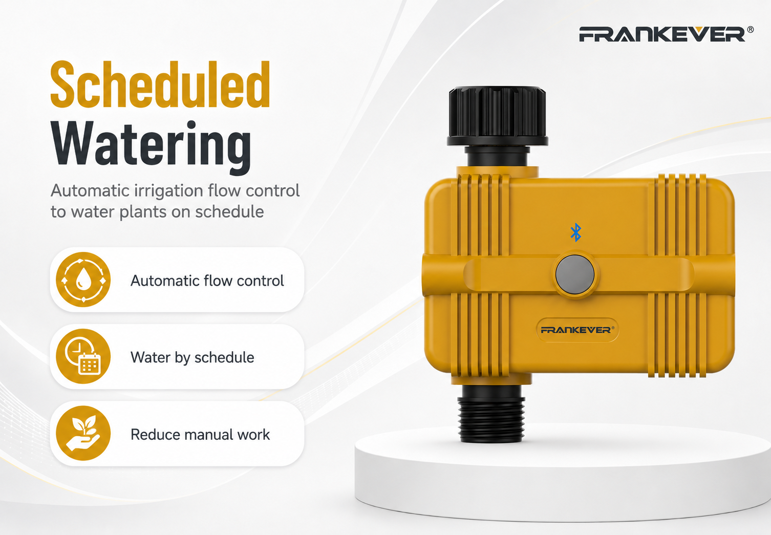 FK-WT03B scheduled watering timer for automatic irrigation flow control and plant watering