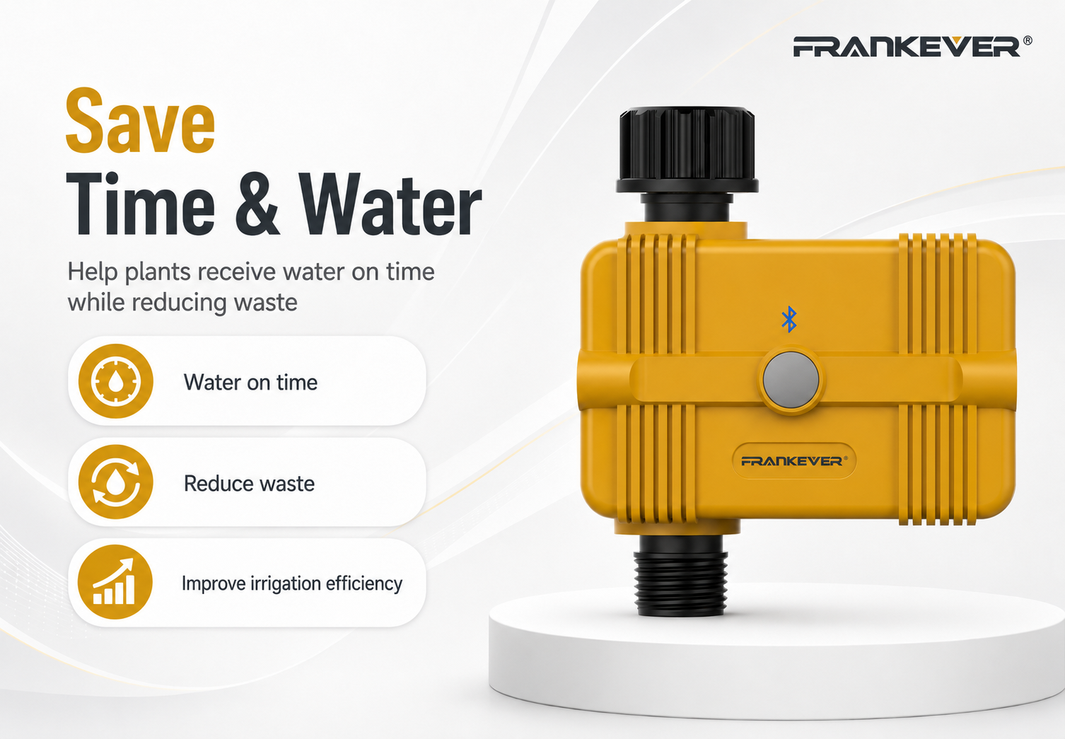 FK-WT03B Bluetooth irrigation timer designed to save time and water in garden watering systems