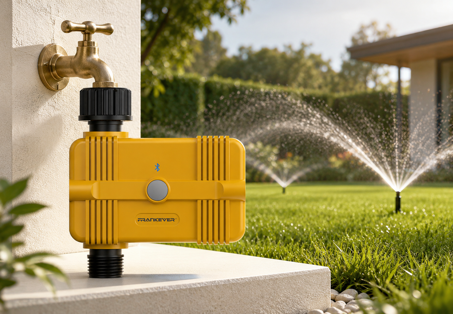 FrankEver FK-WT03B Bluetooth smart water timer for small farm irrigation and crop row watering